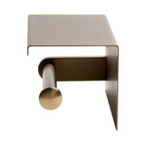 ALFI Brand ABTPP66-BG Brushed Gold PVD Stainless Steel Toilet Paper Holder with Shelf