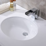 ANZZI LS-AZ110 Rhodes Series 17" Ceramic Undermount Sink Basin in White