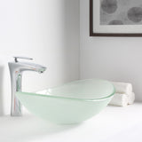 ANZZI LS-AZ086 Forza Series Deco-Glass Vessel Sink in Lustrous Frosted