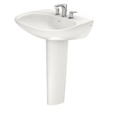 TOTO LPT242.8G#11 Prominence Oval Pedestal Bathroom Sink for 8" Center Faucets, Colonial White