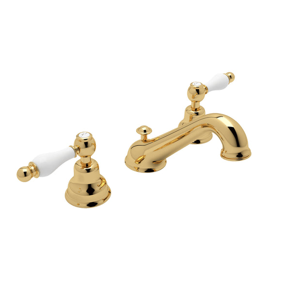 House of Rohl AC102OP-IB-2 Arcana C-Spout Widespread Bathroom Faucet