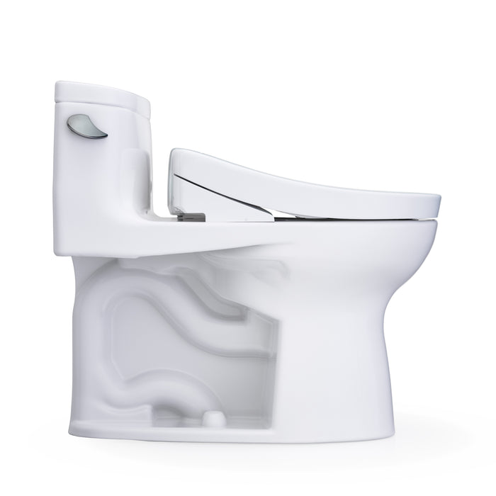 TOTO MW6343446CEFG#01 Supreme II One-Piece Elongated Universal Height Toilet with Washlet+ S5 Bidet Seat