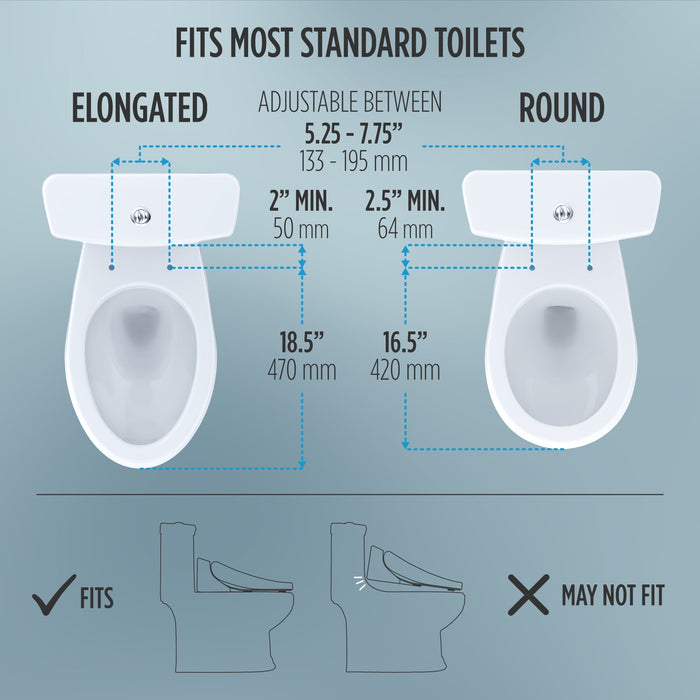 TOTO SW3024#01 WASHLET KC2 Heated Bidet Toilet Seat with SoftClose Lid, Elongated, Cotton White