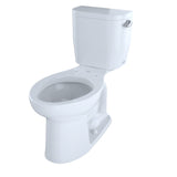 TOTO CST244EFR#01 Entrada Two-Piece Elongated Universal Height Toilet with Right-Hand Trip Lever