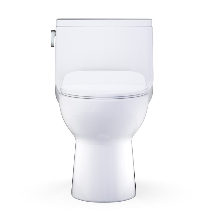 TOTO MS672234CEFG#01 Redington One-Piece Elongated 1.28 GPF Universal Height Toilet with Slim Seat
