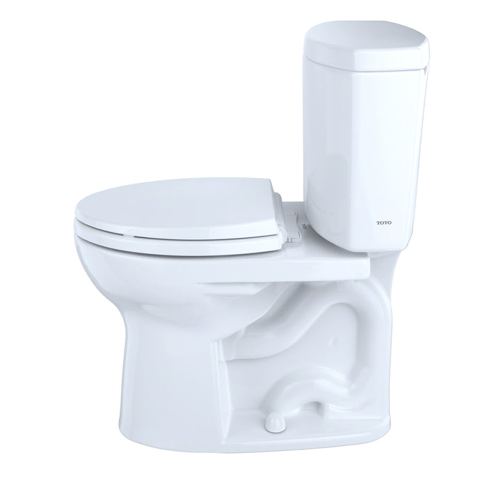 TOTO CST453CEFG#11 Drake II Two-Piece Round 1.28 GPF Universal Height Toilet, Colonial White