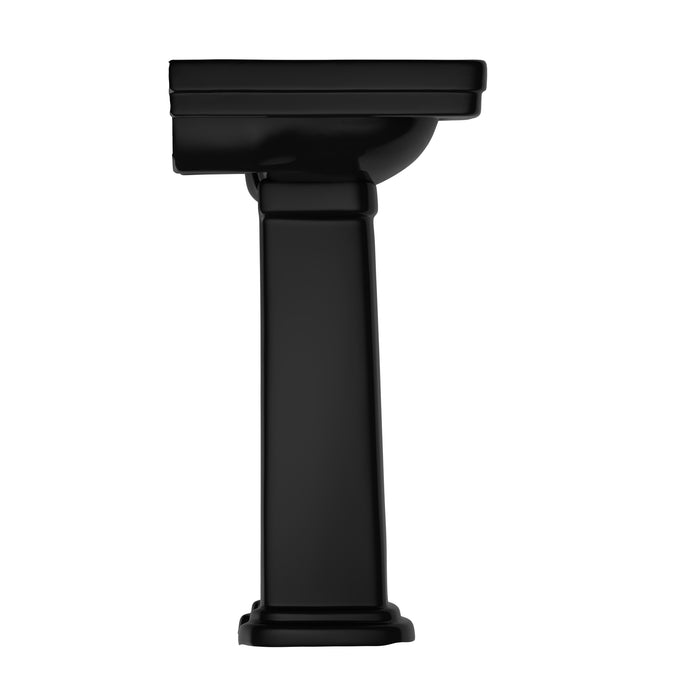 TOTO LPT532.4N#51 Promenade 24" x 19-1/4" Rectangular Pedestal Bathroom Sink, Ebony