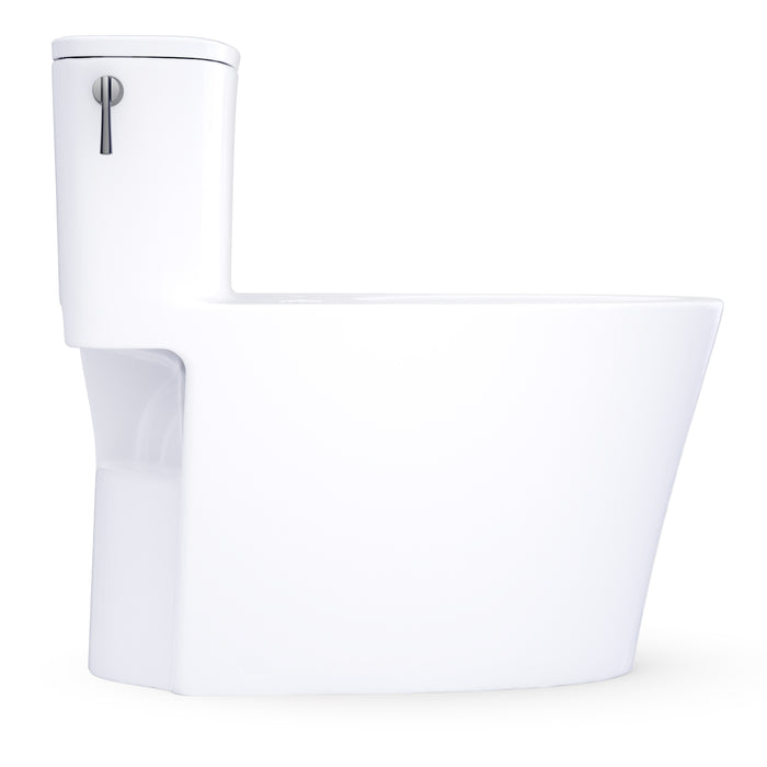TOTO CST686CUFGAT40#01 Aurora 1G One-Piece Elongated 1.0 GPF Universal Height Toilet in Cotton White