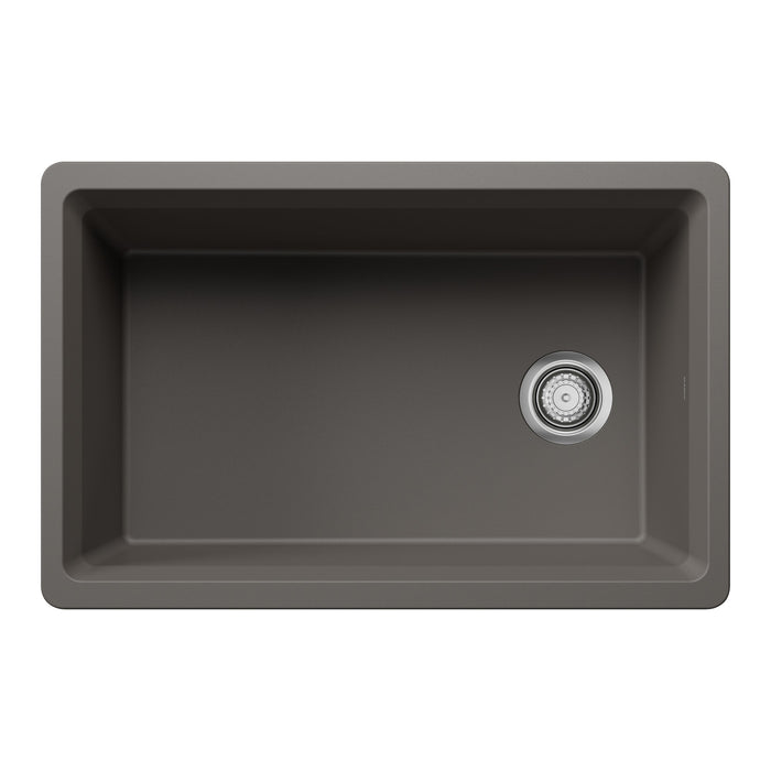 Blanco 443309 Inteos SILGRANIT 30" Single Bowl Undermount Workstation Kitchen Sink - Volcano Gray