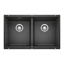 Blanco 516322 Precis SILGRANIT 29" 50/50 Double Bowl Undermount Kitchen Sink - Anthracite