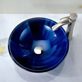 ANZZI LS-AZ051 Meno Series Deco-Glass Vessel Sink in Lustrous Blue