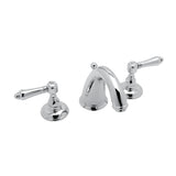 House of Rohl A2108LMAPC-2 San Julio C-Spout Widespread Bathroom Faucet