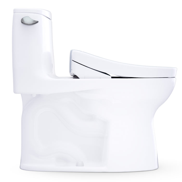 TOTO MW6083446CEFG#01 UltraMax WASHLET+ S5 One-Piece Elongated 1.28 GPF Universal Height Toilet in Cotton White