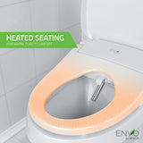 ANZZI TL-AZEB101B Shore Smart Electric Bidet Toilet Seat with Remote Control and Heated Seat