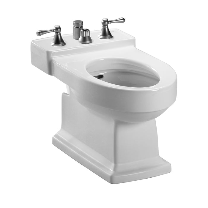 TOTO Lloyd Deck Mount Vertical Spray Flushing Rim Bidet, Cotton White - BT930B#01