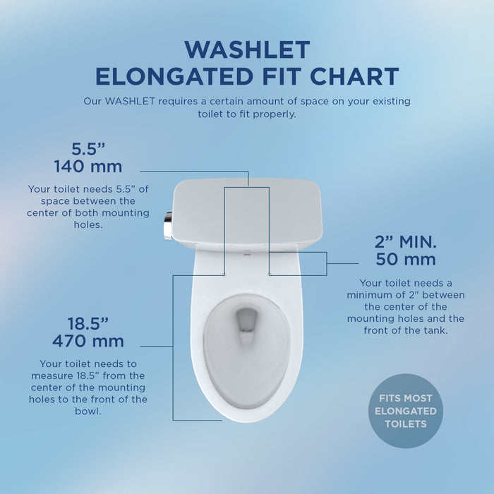 TOTO SW3216#01 Washlet KS5 Bidet Toilet Seat with Instant Water Heating - Elongated, Cotton White