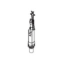 Flush valve assembly with hold down bracket for DuoFit / in-wall tank system.