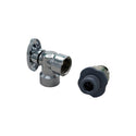The TOTO THU807 is a WASHLET connection 1/2" angled shutoff valve kit, enabling WASHLET installation on toilet systems requiring an angled supply connection.