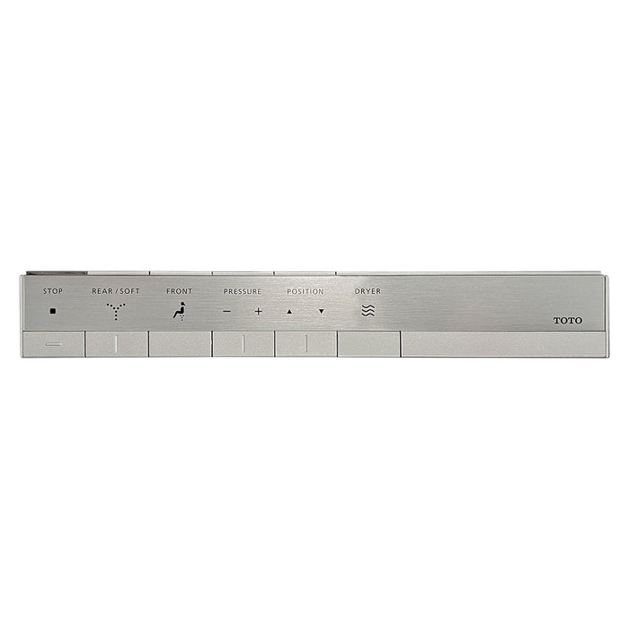 The TOTO THU9018 is a replacement remote control assembly for TOTO Neorest 500 and Neorest 600 (MS950CG) smart toilets, providing full control of all WASHLET comfort and hygiene features.