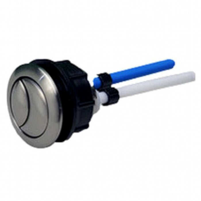 Push button assembly for Aquia IV two-piece toilet tank (ST446), polished nickel.
