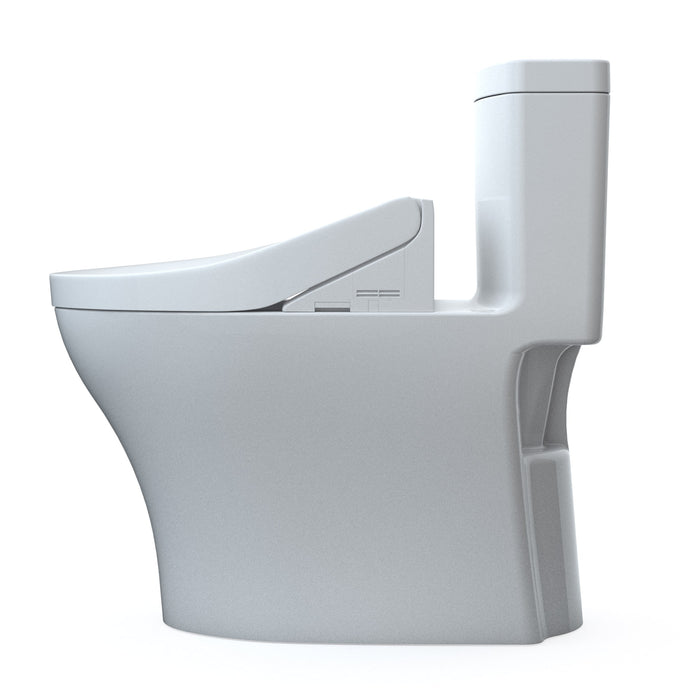 TOTO MW6463084CEMFGN#01 Aquia IV Elongated Dual Flush Toilet with C5 Washlet Bidet Seat