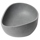 ALFI Brand ABCO23O 23" Solid Concrete Wavy Oval Above Mount Vessel Sink