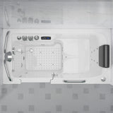 ANZZI 2753FLWL Left Drain Fully Loaded Walk-in Bathtub with Air Jets and Whirlpool Massage Jets Hot Tub