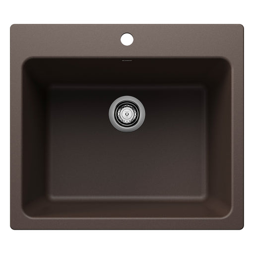 Blanco 401922 Liven SILGRANIT 25" Single Bowl Dual Mount Laundry Sink - Cafe