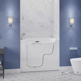 ANZZI 2953WCLWD Left Drain Fully Loaded Wheelchair Access Walk-in Tub with Air and Whirlpool Jets Hot Tub