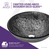 ANZZI LS-AZ207 Arc Series Vessel Sink in Arctic Sheer