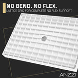 ANZZI SB-AZ103C ALEXANDER 48" x 32" Center Drain Shower Base in White