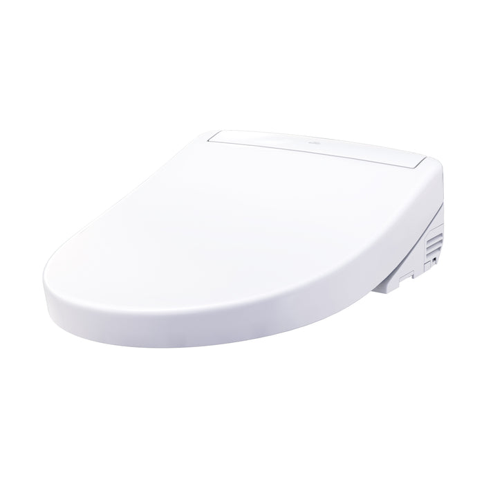 TOTO SW3446#01 Washlet S5 Electronic Bidet Toilet Seat with Water Heating, Elongated, Cotton White