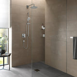 TOTO TBV02404U#BN Square Thermostatic Mixing Valve with Two-Way Diverter Shower Trim, Brushed Nickel