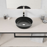 ANZZI LS-AZ907MB Allegro Round Glass Vessel Bathroom Sink