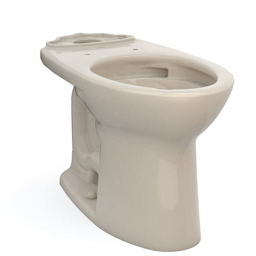 TOTO Drake Elongated Universal Height Tornado Flush Toilet Bowl with CeFiONtect, Bone - C776CEFG#03