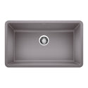 Blanco 442536 Precis SILGRANIT 30" Single Bowl Undermount Kitchen Sink - Metallic Gray