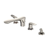 TOTO TBG01202U#PN GO Two-Handle Deck-Mount Roman Tub Filler Trim with Handshower, Polished Nickel