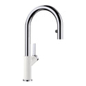 Blanco 526391 Urbena Pull-Down Dual-Spray Kitchen Faucet - Chrome/White
