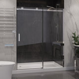 Rhodes Series 48 in. x 76 in. Frameless Sliding Shower Door with Handle in Chrome