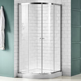 ANZZI SD-AZ050-01CH Mare 35" x 76" Framed Shower Enclosure in Polished Chrome