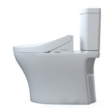 TOTO MW4463084CEMFGN#01 Aquia IV Two-Piece Elongated Universal Height Dual Flush Toilet and WASHLET C5 Bidet Seat