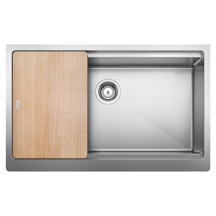 Blanco 525243 Quatrus R15 Ergon 33" Single Bowl Apron-Front Stainless Steel Farmhouse Sink