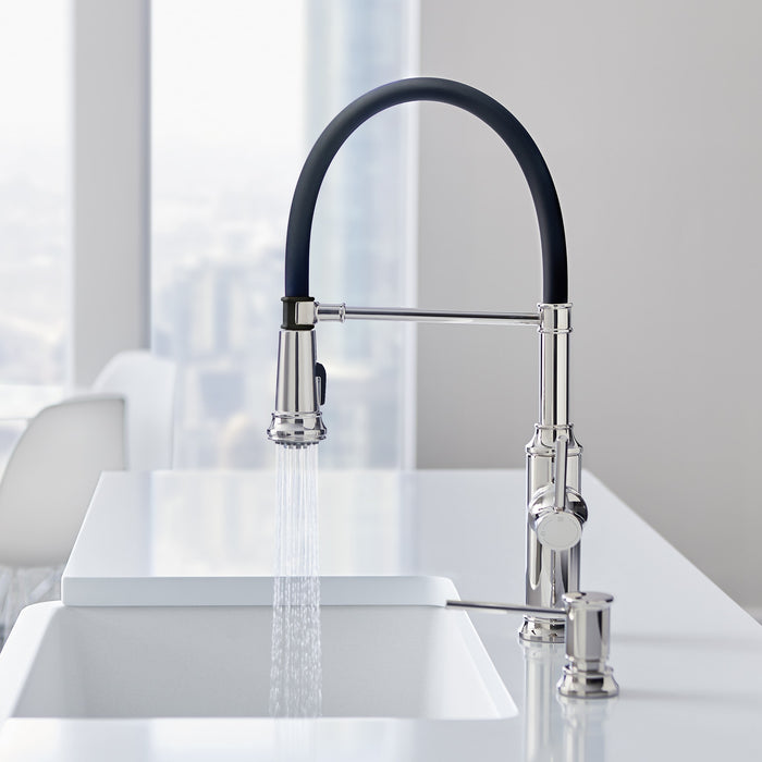 Blanco 442508 Empressa Semi-Pro Pull-Down Dual-Spray Kitchen Faucet - Chrome