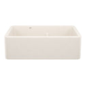 Blanco 443078 Ikon SILGRANIT 33" Double Bowl Apron-Front Farmhouse Sink with Low Divide - Soft White