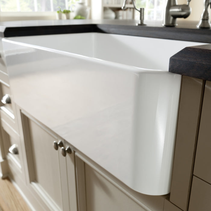 Blanco 525010 Cerana 30" Fireclay Single Bowl Apron-Front Farmhouse Sink - White