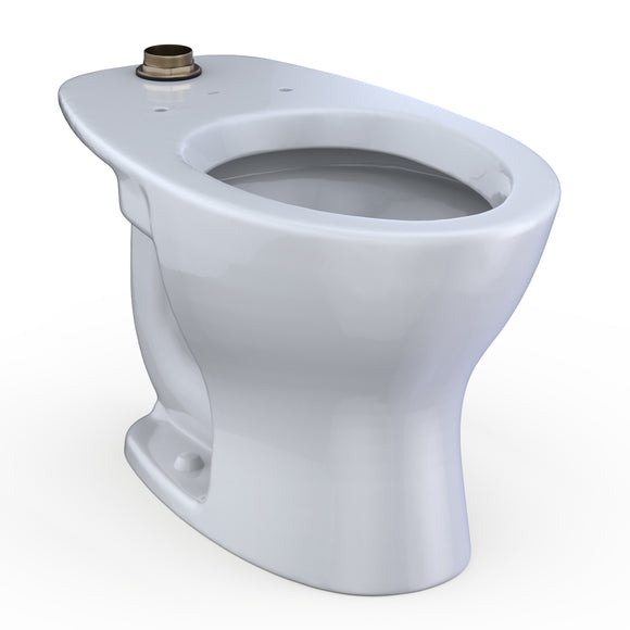 TOTO TORNADO FLUSH Commercial Flushometer Floor-Mounted Toilet with CEFIONTECT, Elongated, Cotton White - CT725CUG#01