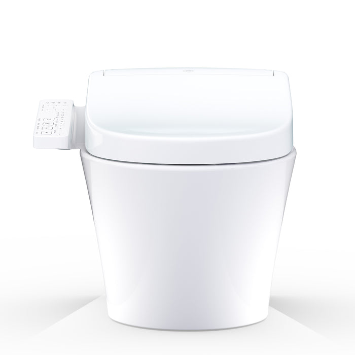 TOTO CWT4263346CMFG#MS Washlet+ AP Wall-Hung Toilet and Washlet S2 and DuoFit In-Wall Dual-Flush Tank