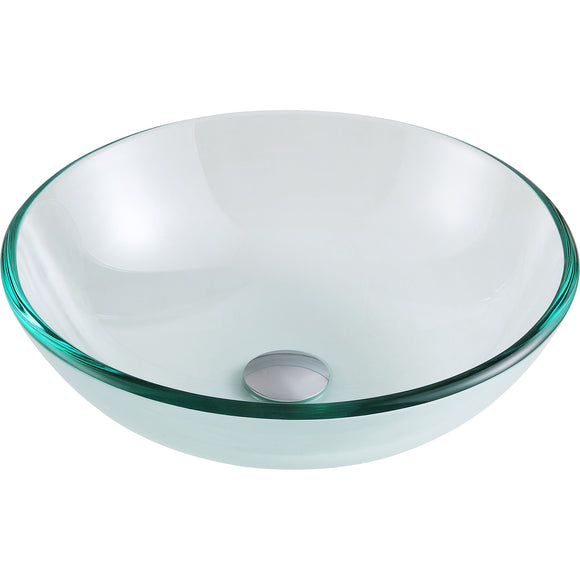 Etude Series Vessel Sink in Lustrous Clear