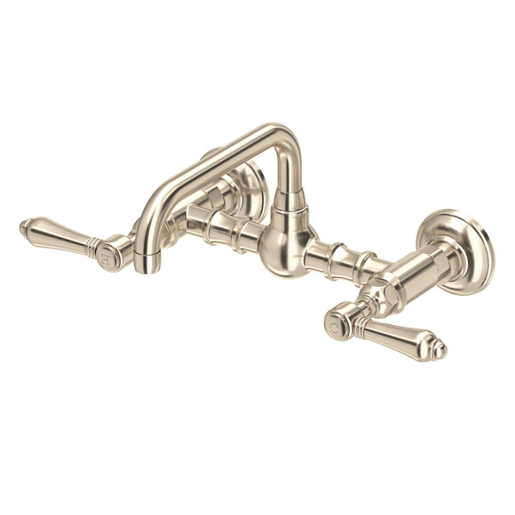 House of Rohl A1423LMSTN-2 Acqui Wall Mount Bridge Bathroom Faucet