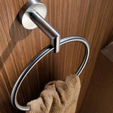 ANZZI AC-AZ009BN Caster 2 Series Towel Ring in Brushed Nickel